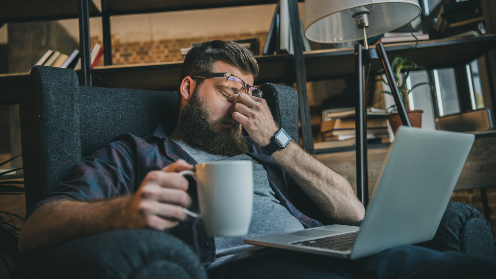 Man shows signs of burnout