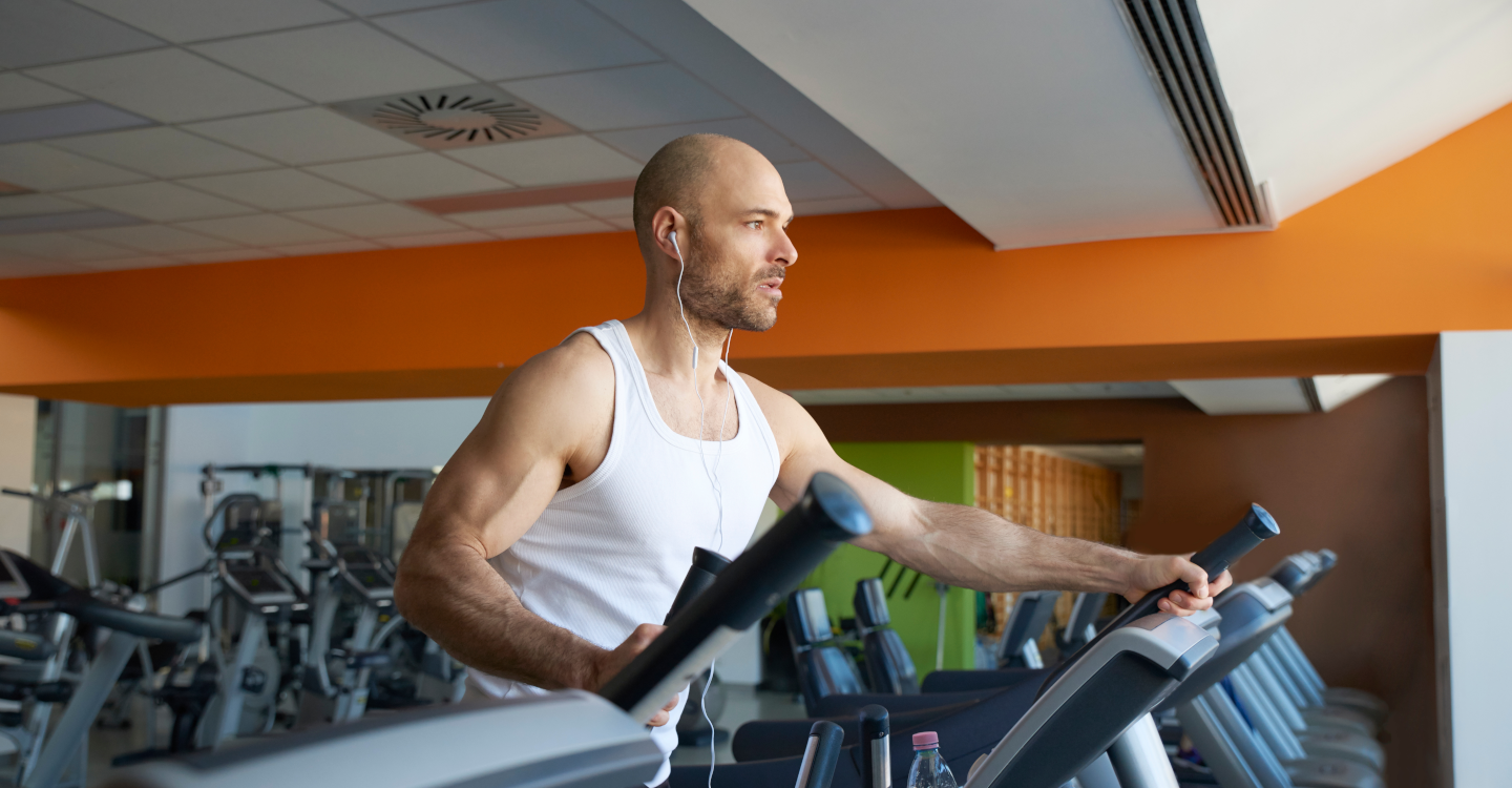 Man exercising to boost testosterone levels